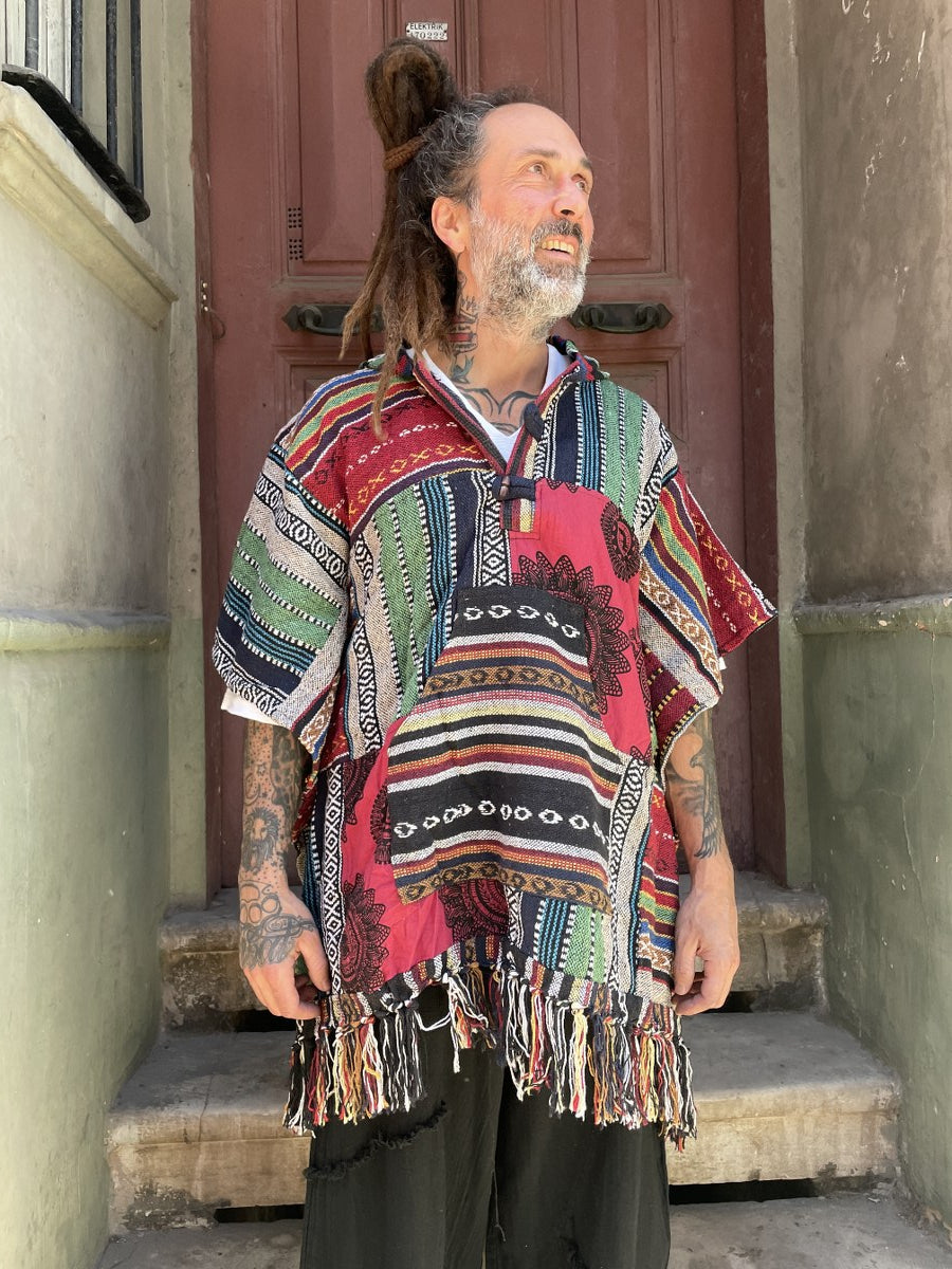 Unisex Nepal Patchwork Panço
