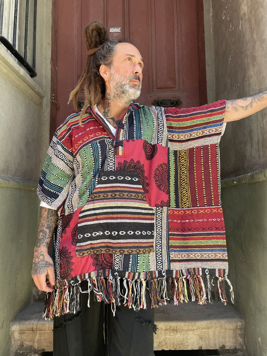 Unisex Nepal Patchwork Panço