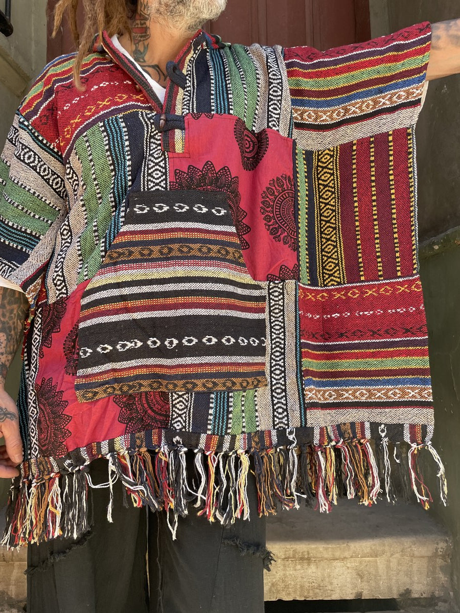 Unisex Nepal Patchwork Panço