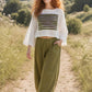 Bohemian Muslin Loose Collar Blouse