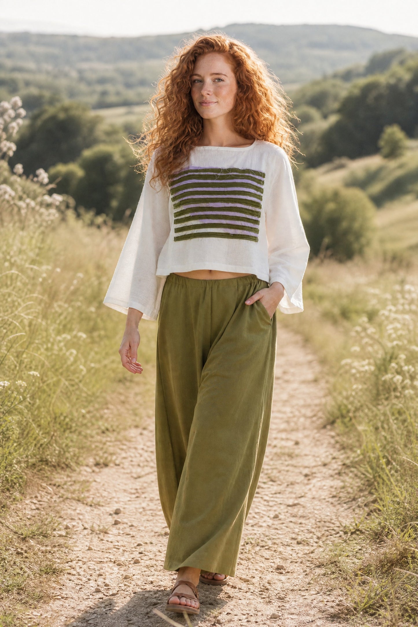 Bohemian Muslin Loose Collar Blouse