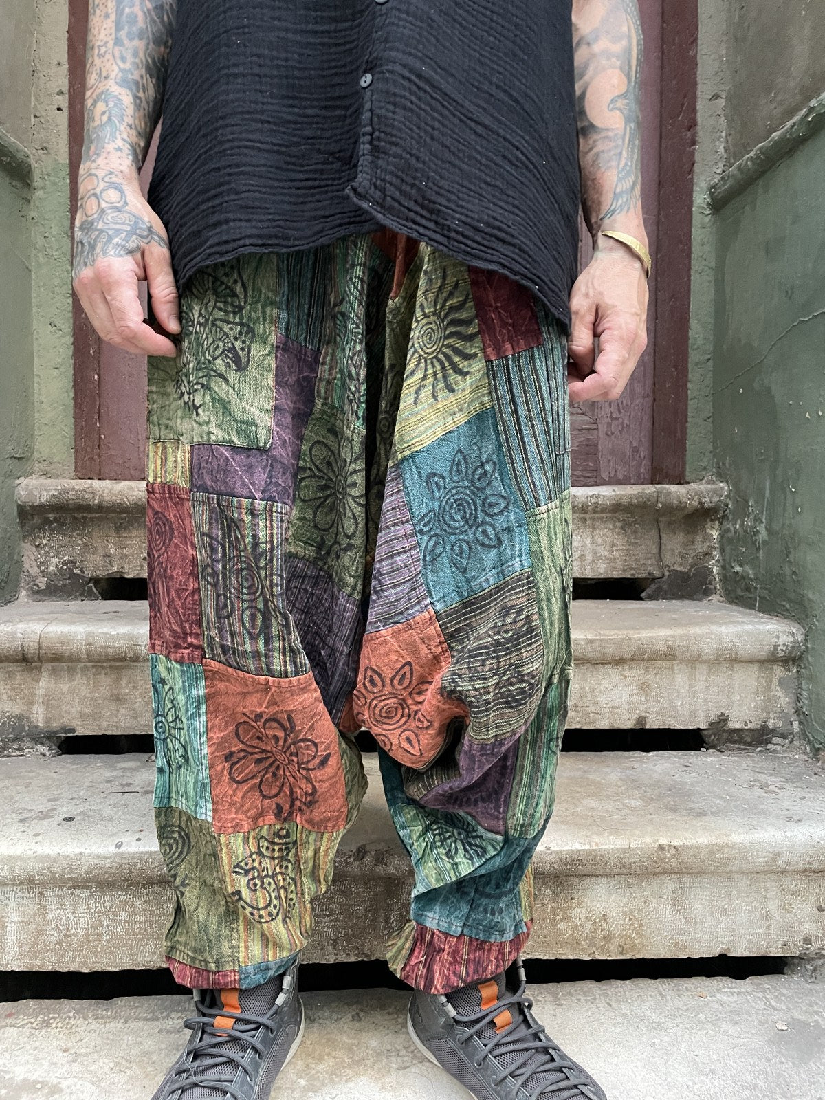 Nepal Patchwork Festival Women's Shalwar Trousers