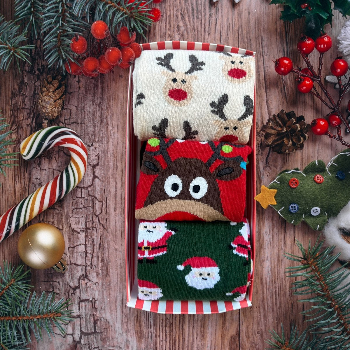 Premium Yılbaşı Çorap Hediye Seti