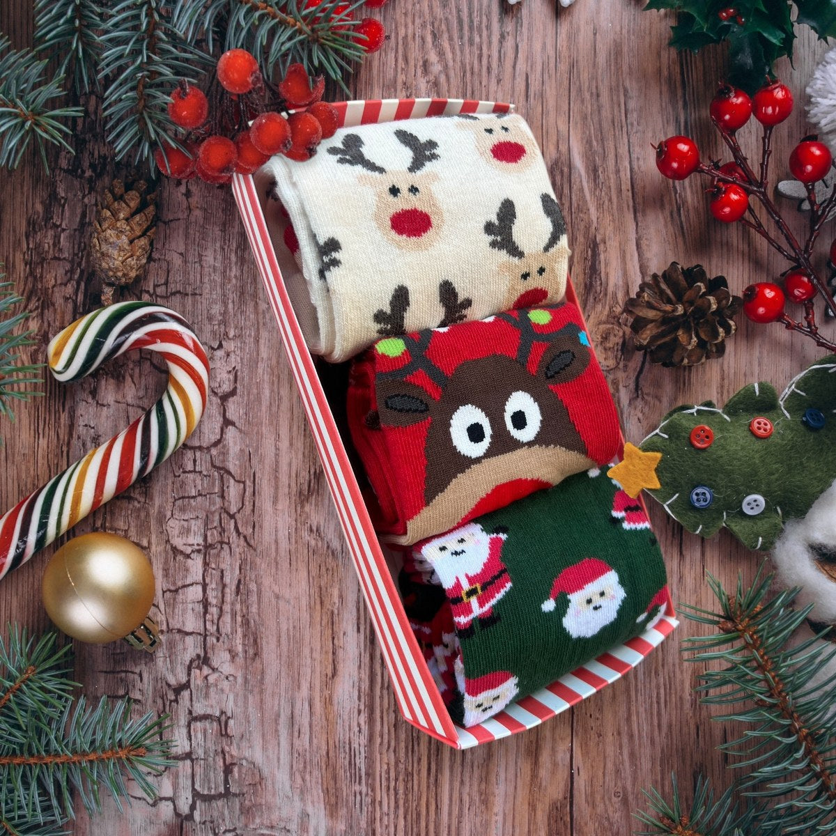 Premium Yılbaşı Çorap Hediye Seti