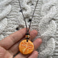 Viking Compass Symbol Ceramic Necklace