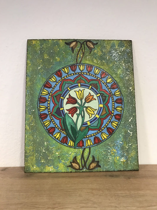 Lale Desenli Duvar Resmi