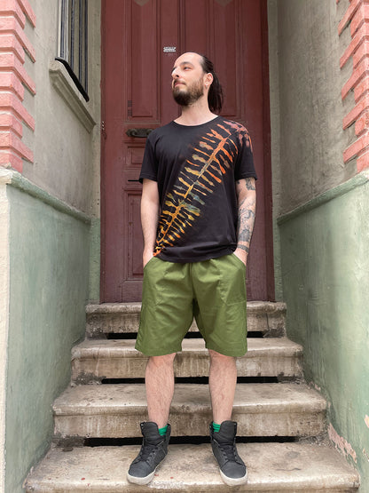 Unisex Batik Tasarım Doga Tişört