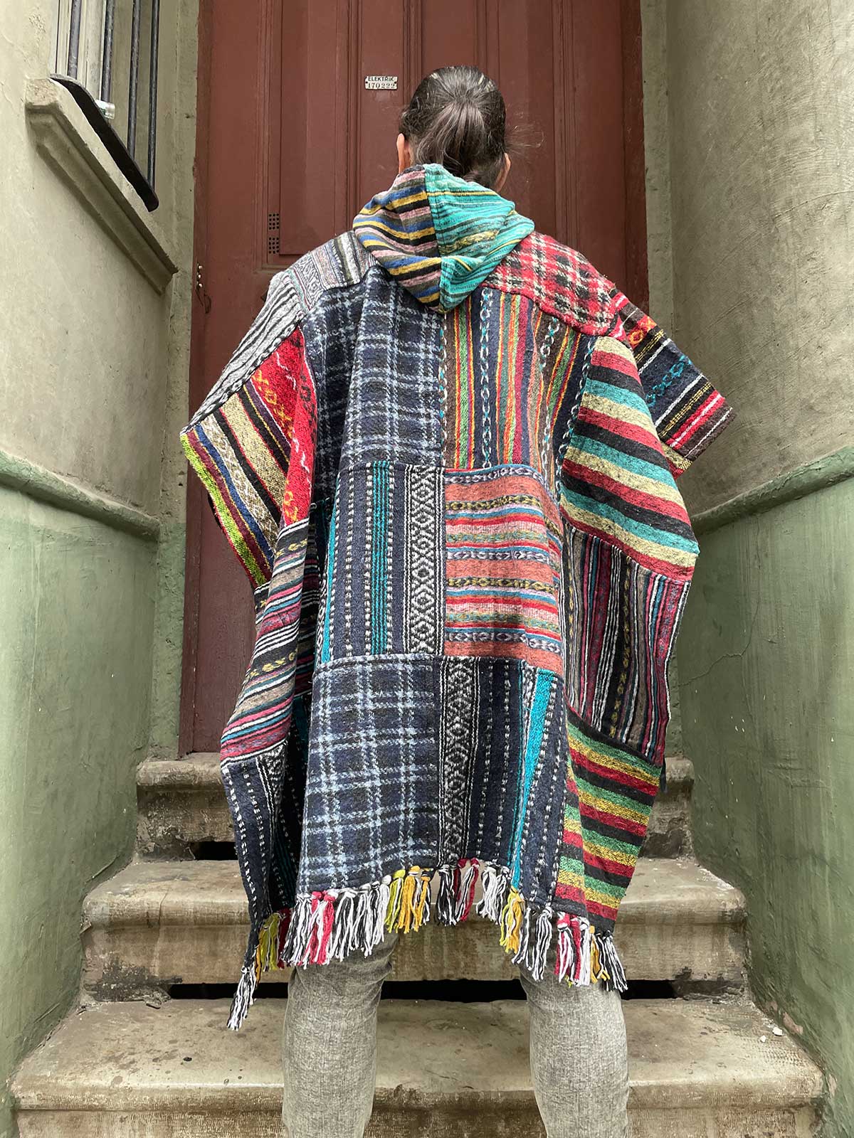 Unisex Nepal Patchwork Gheri Panço