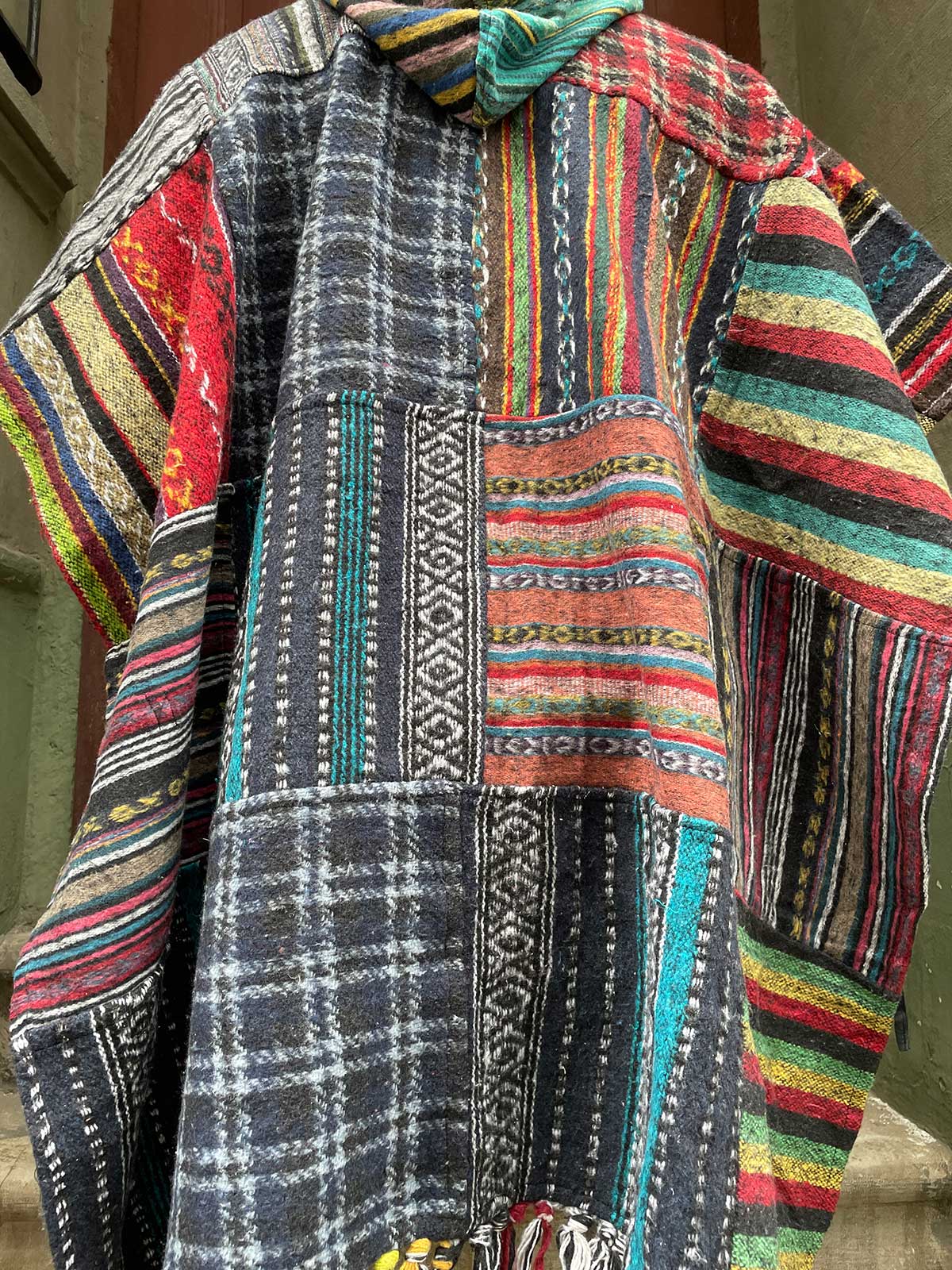 Unisex Nepal Patchwork Gheri Panço